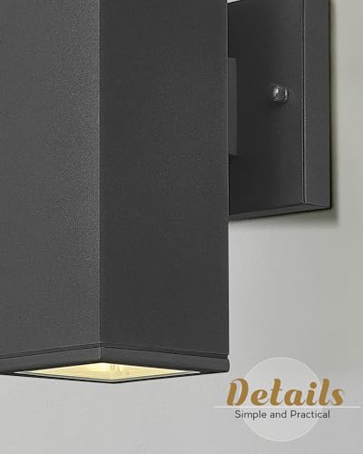 Modern Outdoor Wall Light (Black 1PK)