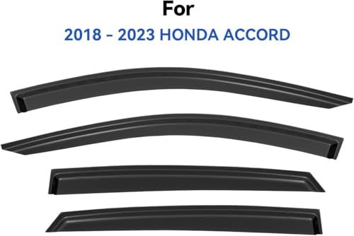 Window Visors Rain Guards for 2018 (2018-2023 Honda Accord)
