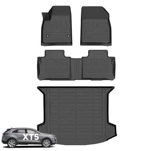 Floor Mats & Cargo Liner for Cadillac XT5 2017 (BLACK)
