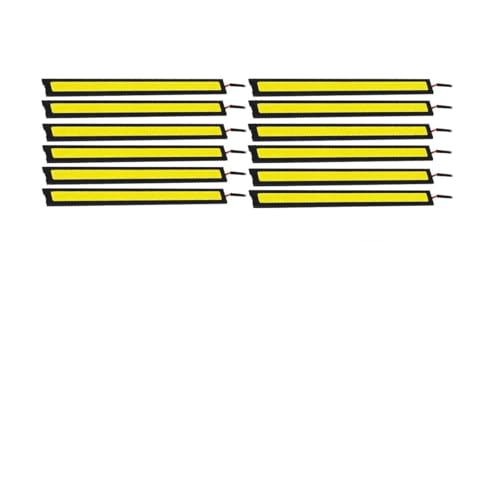 12PCS Car LED Interior Light Bar (Pink)