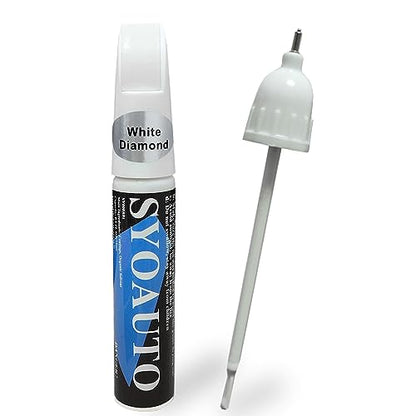 White Diamond NH603P Touch Up Paint Fit for Honda Auto Touch up Paint Scratch Repair Pen Brush and Tip 2 in 1 White Diamond (White Diamond (NH603P))