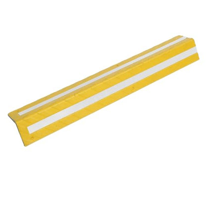 Garage Wall Protector Rubber Wall Corner Guard for Parking Garages (Yellow)
