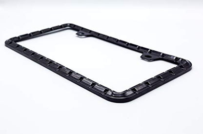 3D Brilliance Black License Plate Frames (Chain Patterned With Brilliance Black)