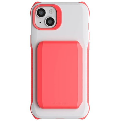 EXEC Wallet iPhone 14 Plus Case for Women with MagSafe Magnetic Credit Card Holder Supports Mag Safe Accessories (iPhone 14 Plus / Pink)