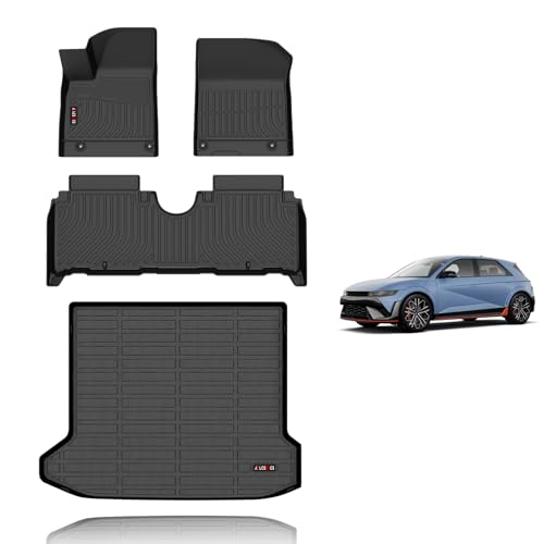 Floor Mats & Cargo Liner Custom for Hyundai Ioniq 5 N 2025 All Weather Car Mats TPE Floor Liners Ioniq 5 N Accessories