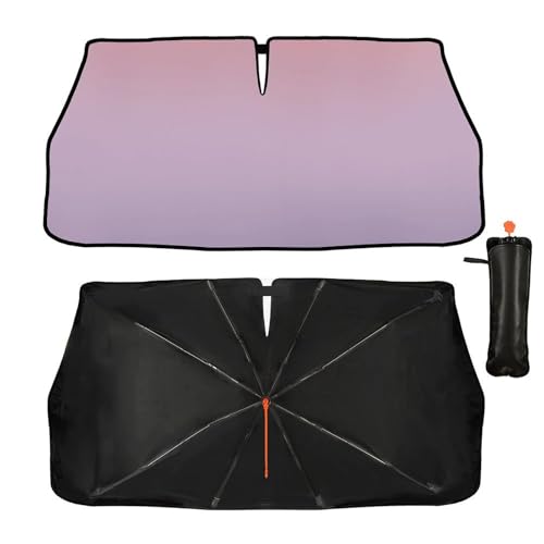 Colorful Car Windshield Sunshade Umbrella Sun Shade Umbrella for Car Foldable Windshield Umbrella Block UV Rays Heat Keep Vehicle Cool for Cars SUV 57"x30" (colorful 2)