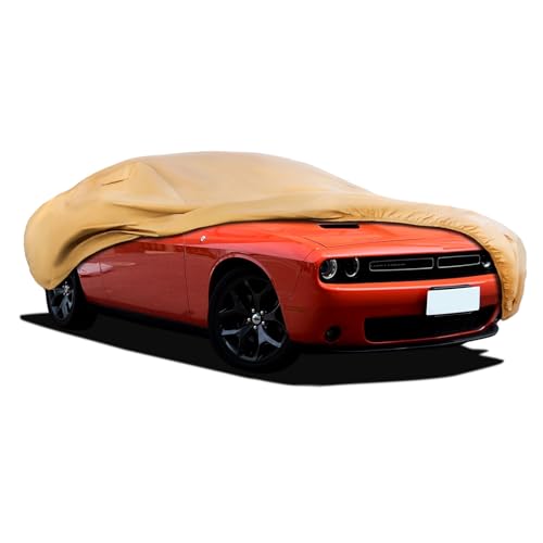 Heavy Duty Outdoor Car Cover Custom Fit for Dodge Challenger (Custom Fit Dodge Challenger / brown)