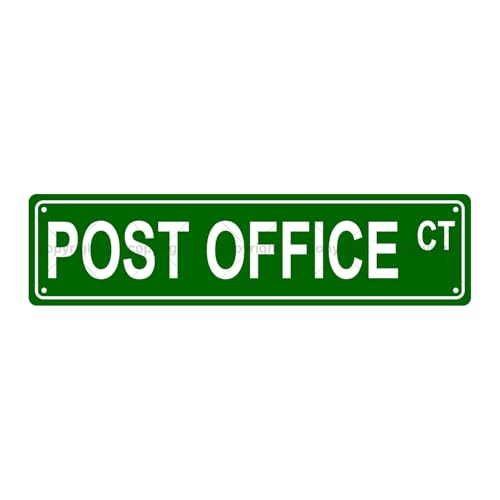 POST OFFICE CT SPACE Metal Tin Street Sign Bar Cafe Garage Cave Home Room Wall Bathroom Farmhouse Garden Porch Patio Decor (POST OFFICE)
