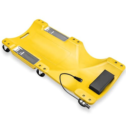 40 in Low Profile Car Rolling Mechanic Creeper (Yellow / 40" L (w/LED Light))