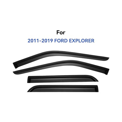 Window Visors Rain Guards for 2011 (2011-2019 Ford Explorer)