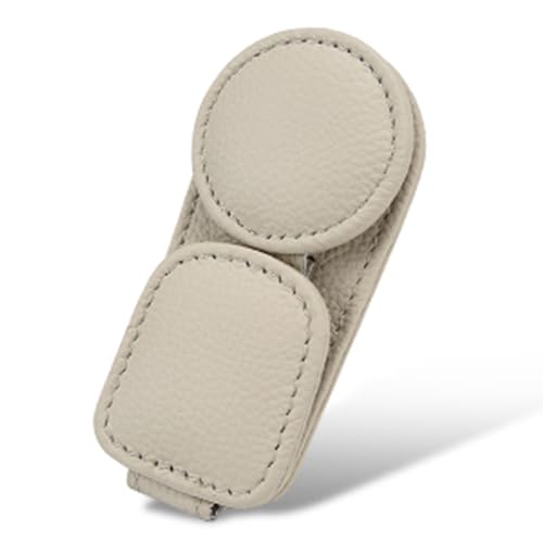 2 Pack Sunglasses Holder for Car Visor (Beige / 2 Pack)