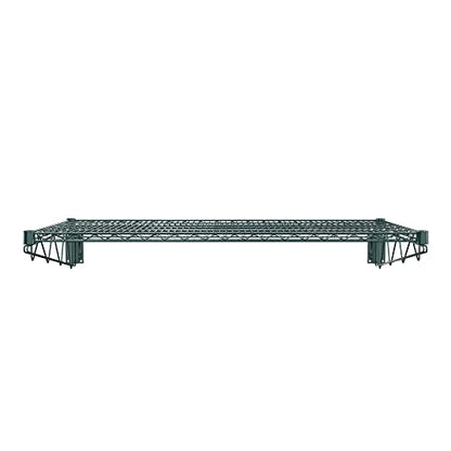 24" x 48" Green Epoxy Wire Wall Mount Shelf (Green / 24" x 48")