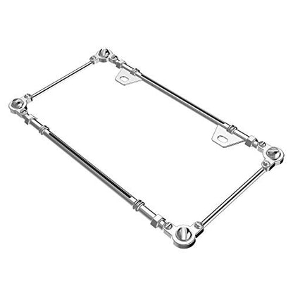 3D Chrome License Plate Frames (Screw Pattern)