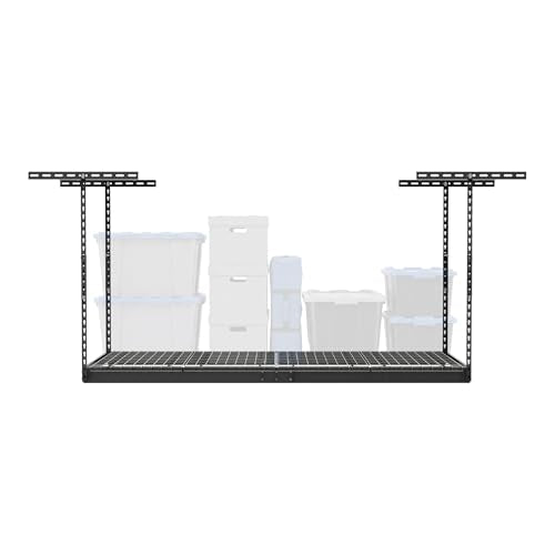 MonsterRax 2x6 Overhead Garage Storage Rack (Hammertone / 12"-21")