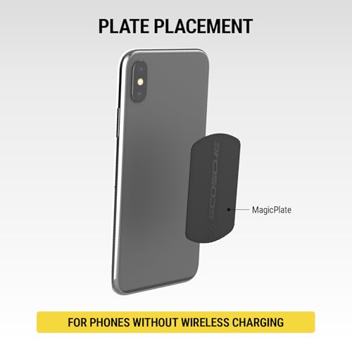 MAGRKSRI MagicMount Replacement Metal Plate Kit for Phone (Original / 3 Plates / Silver)