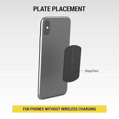 MPLT54T 2PKBP0 MagicMount Replacement Plate Kit for Magnetic Car Phone Mount Holder (Heavy Duty / 2 Plates / Black)