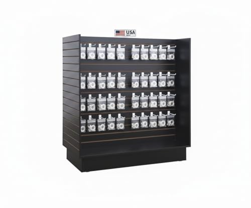 H Unit Slatwall Gondola Display (Black)