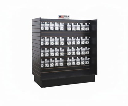 H Unit Slatwall Gondola Display (Black)