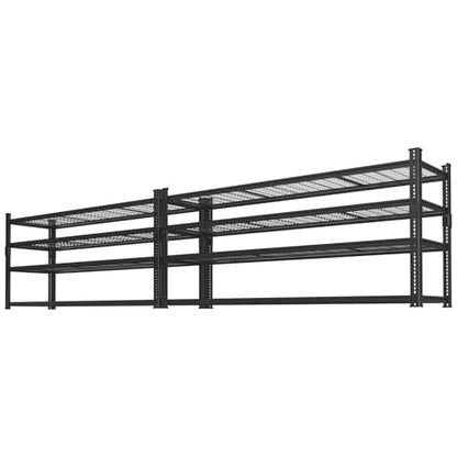 Storage Shelves Heavy Duty 2 PCS (4 Tier 60"W x 24"D x 60"H)