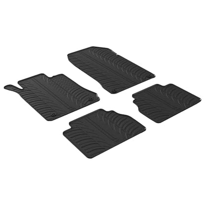 Rubber Floor Mats for Mercedes Benz E (Floor Mat / E-Class Sedan (W210) - 1995-2003)