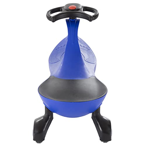 Wiggle Car Ride on Toy for Ages 3 and Up (Blue)