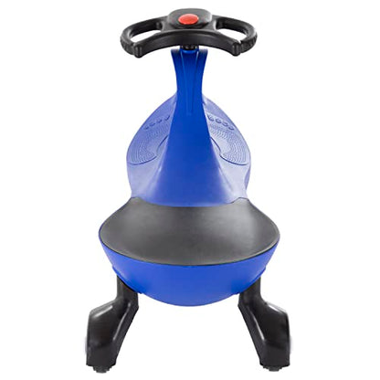 Wiggle Car Ride on Toy for Ages 3 and Up (Blue)