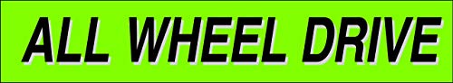 Ez line Vinyl Windshield Stickers 3 Dozen 15 Inch Chartreuse Slogan Dealership Pro Pack for Car Lots (EZ115-Pack3)