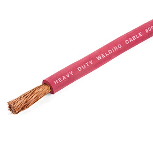2 Gauge Premium Extra Flexible Welding Cable 600 Volt (20-feet)