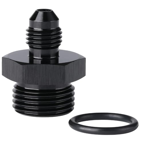 4AN Male Flare to 8AN ORB O (4AN to 8AN ORB / Black - 1PC)