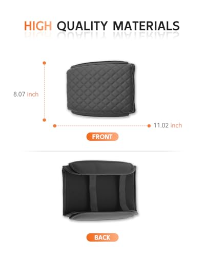 for 2023 2025 2026 GMC Canyon Center Console Cover Armrest Box Cover for Canyon (Canyon 2023-2026 Thickened with Side Pocket)