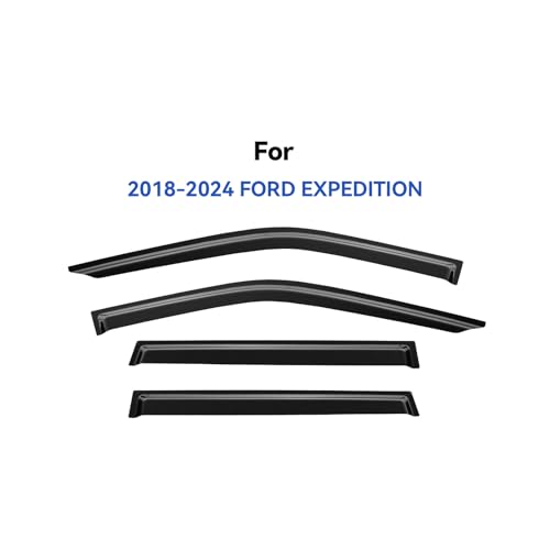 Window Visors Rain Guards for 2018 (2018-2024 Ford Expedition)