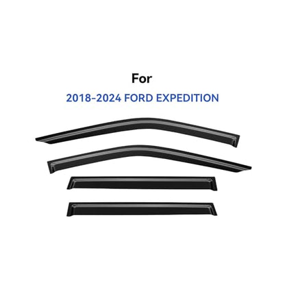 Window Visors Rain Guards for 2018 (2018-2024 Ford Expedition)