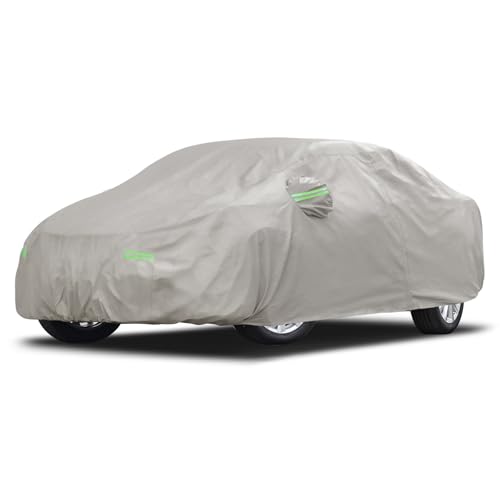 Car Cover Fit for Toyota Camry 1996 (Khaki / Custom Fit for Toyota Camry Honda Accord)