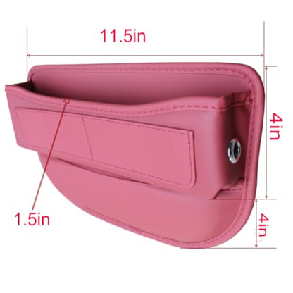 Seat Gap Organizer Car Seat Console Organizer Front Seat Side Storage Bag Center Console Side Pocket Car Seat Crevice Storage Seat Gap Filler Between Seat Storage Pouch（Red） (red)