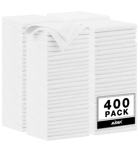 Microfiber Cleaning Cloth White (White / 400PK)