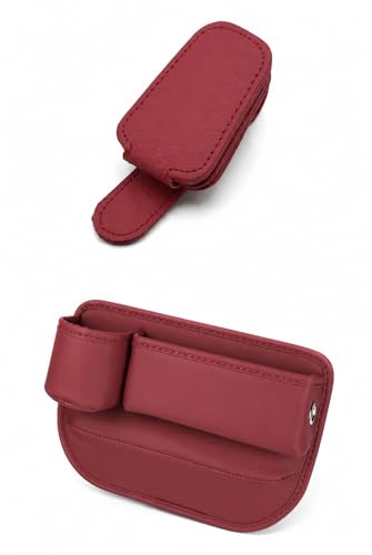 Alymarr Leather Car Seat Gap Filler (Red)