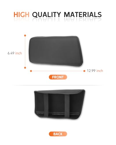 for 2025 2026 Acura ADX Center Console Cover Armrest Box Cover for ADX Accessories Console Arm Rest Protector (Acura ADX Thin Black Leather)
