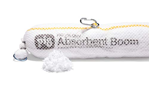 Oil Boom - Oil-Only Absorbent Boom - 4 Pack - 5" x 10' Boom - Absorbs up to 6 gallons per Boom - BOM405 (5" x 10')