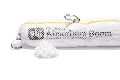 Oil Boom - Oil-Only Absorbent Boom - 4 Pack - 5" x 10' Boom - Absorbs up to 6 gallons per Boom - BOM405 (5" x 10')