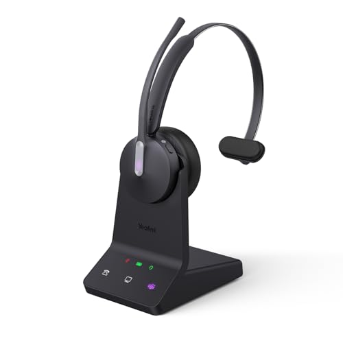 WH64 Mono DECT & Bluetooth Wireless Headset for Phone PC Cellphone (Mono)