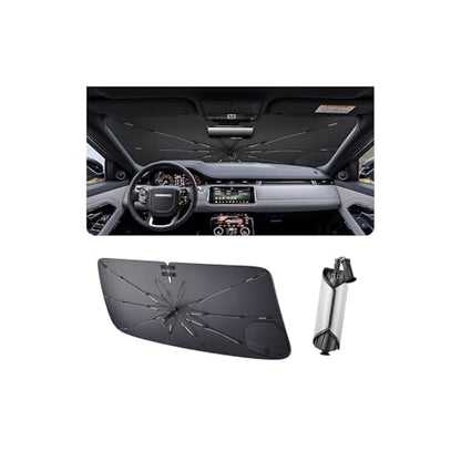 2025 2026 R Ange R Over Evoque Windshield Sun Shade Windshield Sunshade Umbrella[Drawstring Design] Protect Sun Rays & Heat Damage Keeps Cool Fits R Ange R Over Evoque 2012 (R ange R over Evoque 2012-2026)