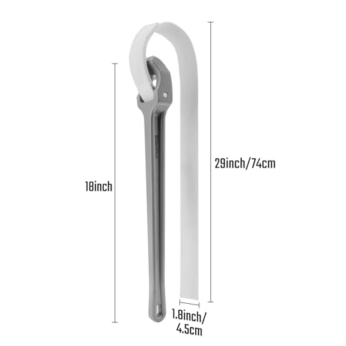 Strap Wrench 18" Handle (18 Inch / Grey)