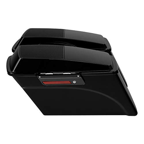 Motorcycle Saddlebags Hard Saddle Bags W (Standard / Standard W/ Black Latches)
