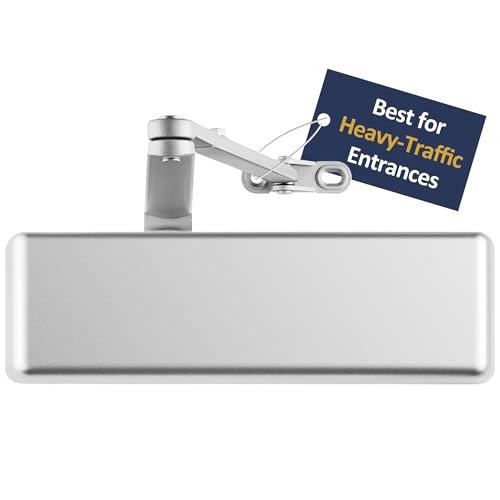 Extra Heavy Duty Door Closer Commercial Grade 1 (1 Pack / Aluminum (AL))