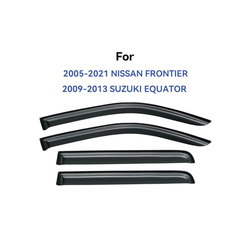 Window Visors Rain Guards for 2005 (2005-2021 Nissan Frontier)