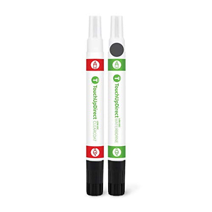 1H1 Gray Predawn Gray Metallic Compatible with Toyota Exact Match Touch Up Paint Combo (Combo - Essential Kit / Gray/Predawn Gray Metallic)