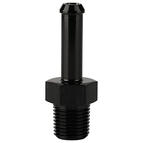 1 8 NPT Male to 1 (1/8 NPT to 1/4 Barb / Black - Straight)