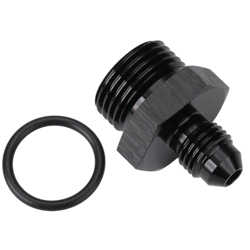4AN Male Flare to 8AN ORB O (4AN to 8AN ORB / Black - 1PC)