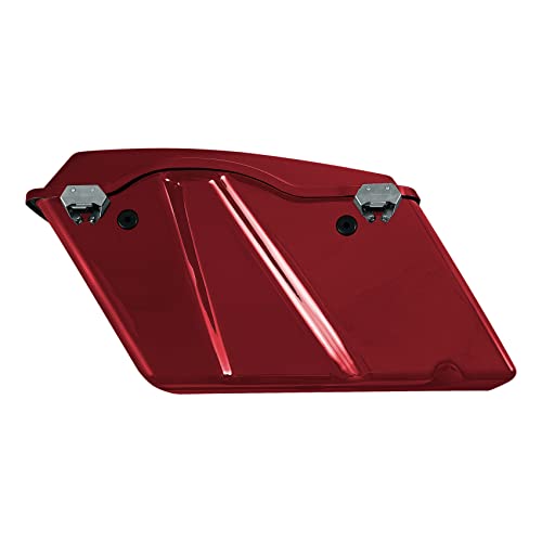 Motorcycle Saddle bags Hard Saddlebags For Harley Touring 1993 (Red# / Standard)