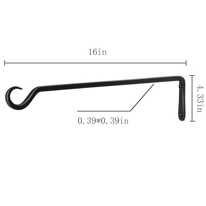 16 inch Plant Hanger (Black / 16in-2-Black)